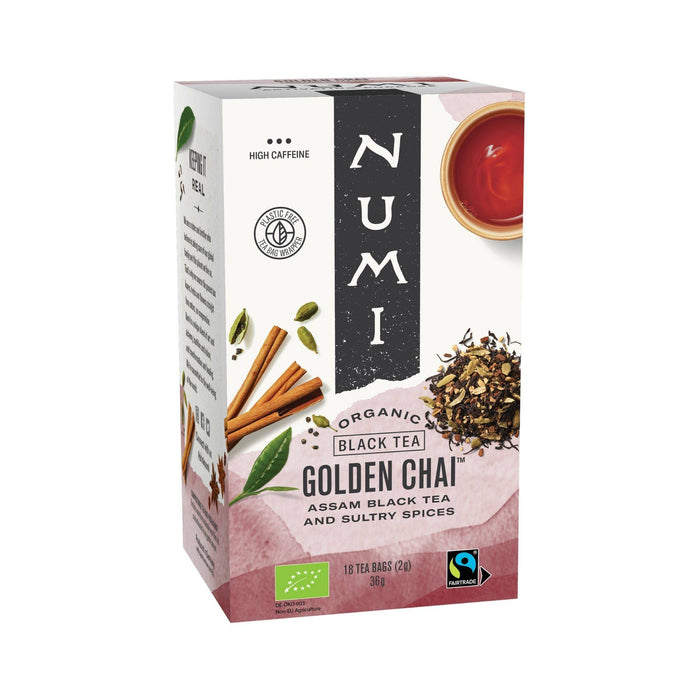 Numi Golden Chai Organic Tea 18pss - Tarotpuoti