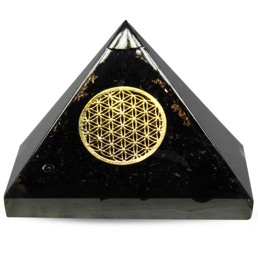 Orgoniitti pyramidi Sungiitti - Flower Of Life 70mm - Tarotpuoti