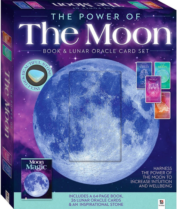 Power Of The Moon: Lunar Oracle Cards & Book Set - Tarotpuoti