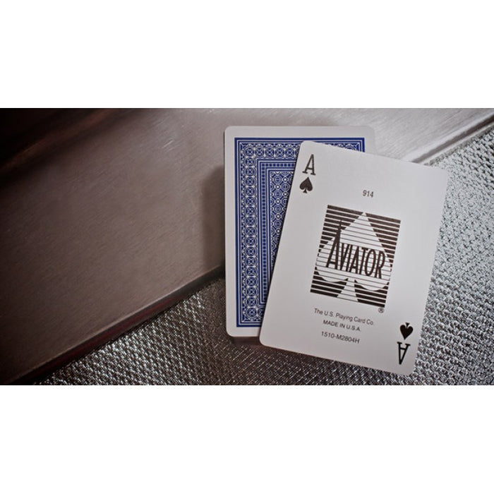 Aviator Pinochle Standard poker cards (Blue)