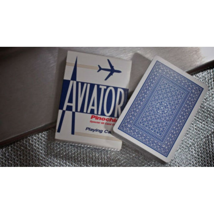 Aviator Pinochle Standard poker cards (Blue)