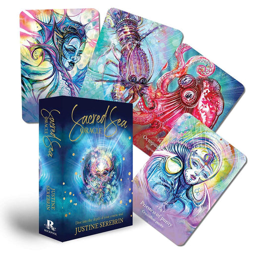 Sacred Sea Oracle: Divine into the Depth of Your Cosmic Soul - Justine Serebrin - Tarotpuoti