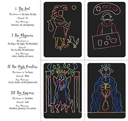 Scratch & Create Magical Tarot: Scratch and Reveal 78 Original Art Tarot Cards - Marenthe Otten - Tarotpuoti