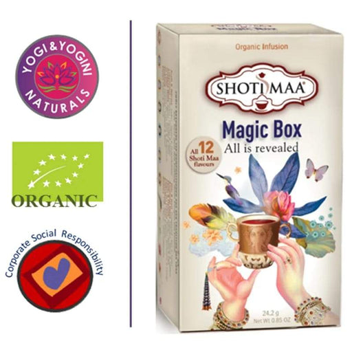 Shoti Maa Magic Box all 12 organic tea flavours - Tarotpuoti