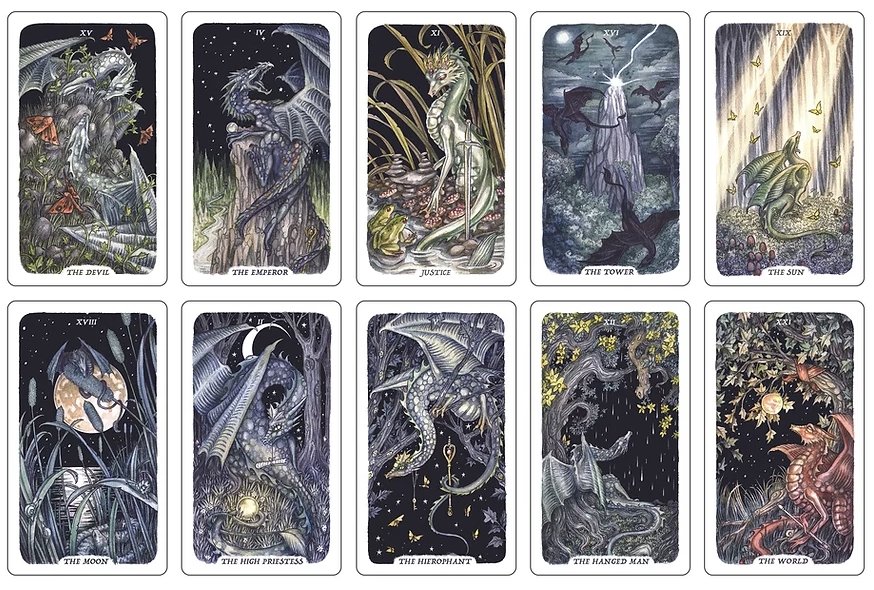 Smoke, Ash & Embers Tarot Deck - Stephanie Burrows & Adam Oehlers - Tarotpuoti