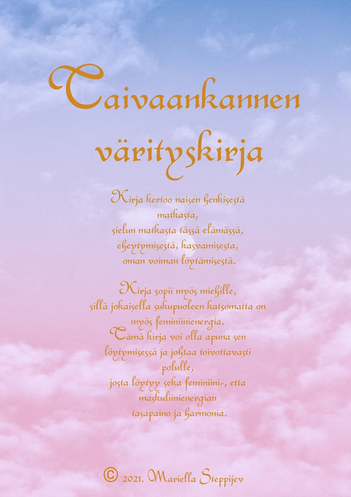 Taivaankannen värityskirja - Madame Steppijev - Tarotpuoti