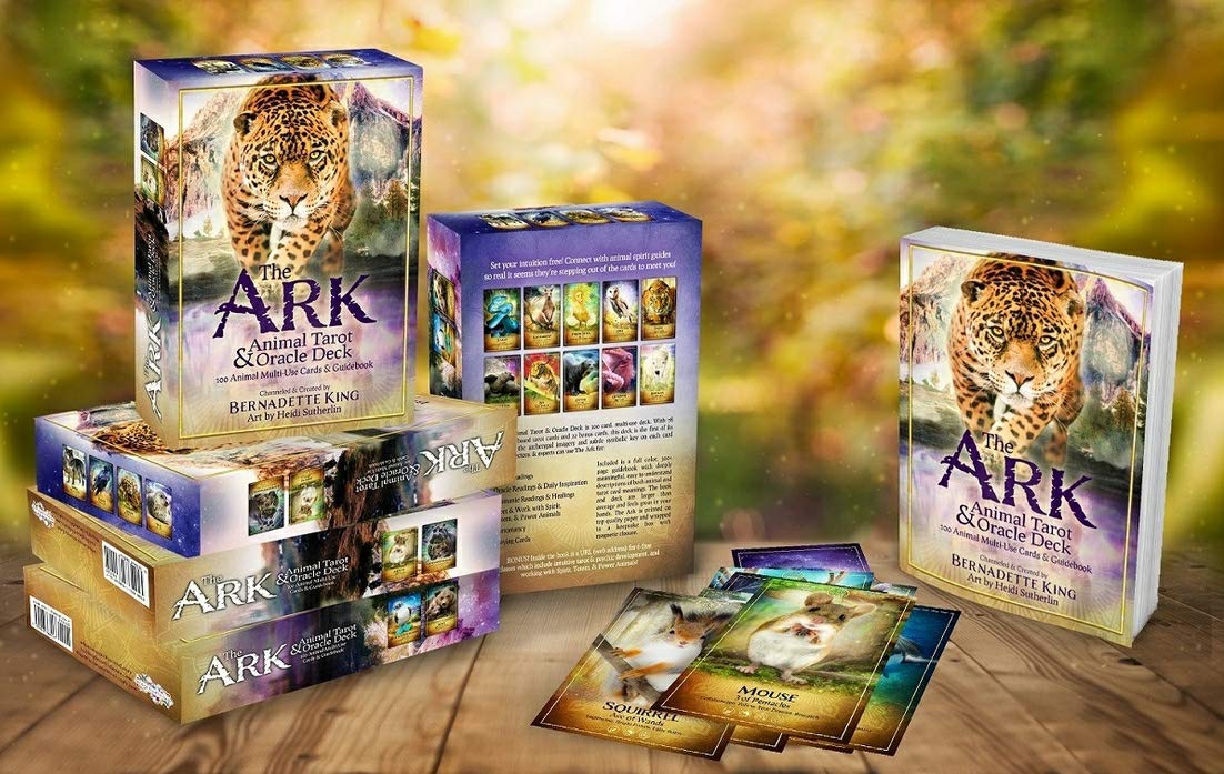 The Ark Animal Tarot & Oracle Deck - Deluxe Edition: 149 Animal Multi-Use Cards & Guidebook - includes the original deck (100 cards) PLUS 49 additional cards - Tarotpuoti