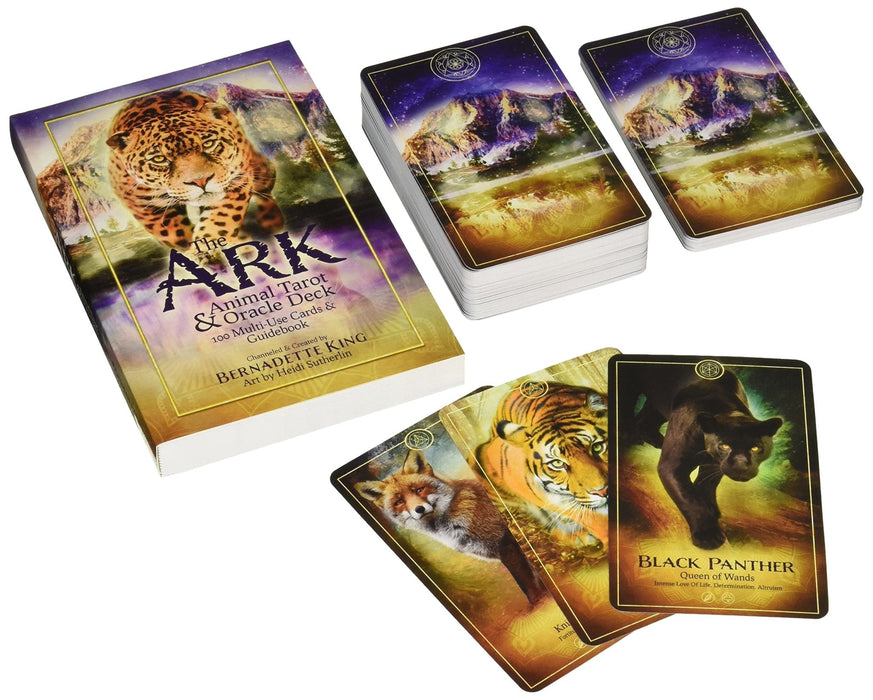 The Ark Animal Tarot & Oracle Deck - Deluxe Edition: 149 Animal Multi-Use Cards & Guidebook - includes the original deck (100 cards) PLUS 49 additional cards - Tarotpuoti