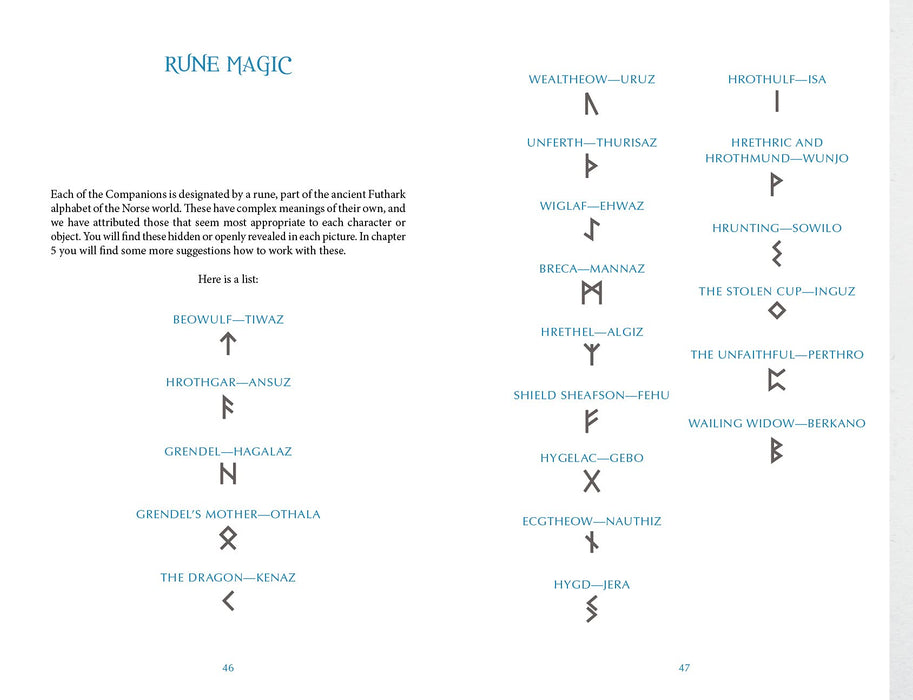 The Beowulf Oracle: Wisdom from the Northern Kingdoms Cards – John Matthews - Tarotpuoti