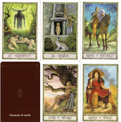 The Druid Craft Tarot - Philip And Stephanie Carr-Gomm. Kortit + Kirja - Tarotpuoti