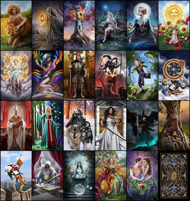 The Elemental Wisdom Tarot - laminoidut, mustat reunukset - Tarotpuoti