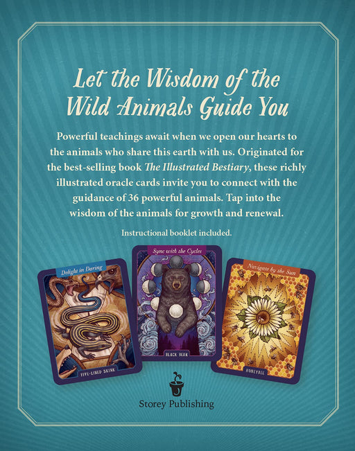 The Illustrated Bestiary Oracle Cards: 36-Card Deck of Inspiring Animals (Wild Wisdom) - Maia Toll, Kate O'Hara - Tarotpuoti