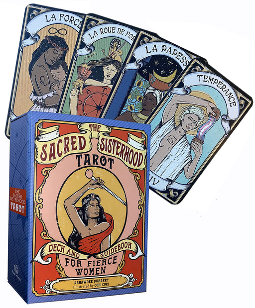 The Sacred Sisterhood Tarot : Deck and Guidebook for Fierce Women - Ashawnee DuBarry - Tarotpuoti