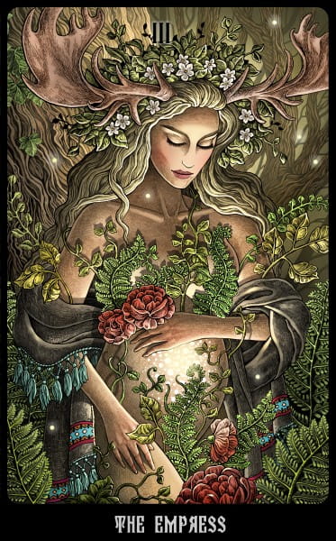 The Slavic Legends Tarot - Size 12cm, Gold edges - Taroteca Studios - Tarotpuoti