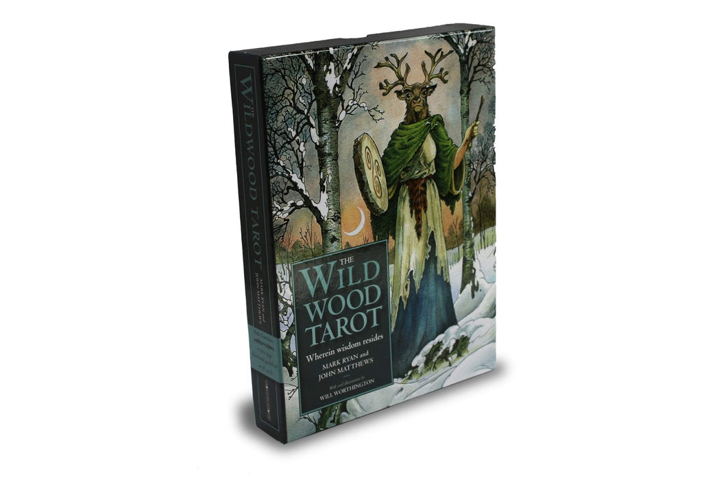 The Wild Wood Tarot: Wherein Widsom Resides Paperback – Mark Ryan, John Matthews, Will Worthington (Preloved/käytetty) - Tarotpuoti