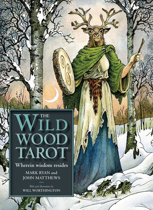 The Wild Wood Tarot: Wherein Widsom Resides Paperback – Mark Ryan, John Matthews, Will Worthington (Preloved/käytetty) - Tarotpuoti