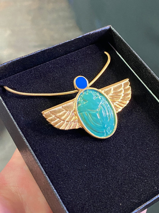 Tiffany Scarab Rintanappi/Riipus - Tarotpuoti