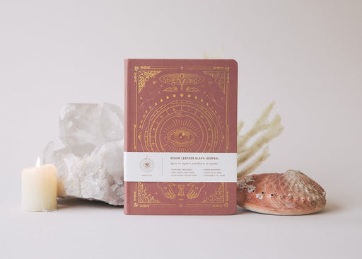 Vegan Leather Journal ilman viivoja - Magic of I - Tarotpuoti