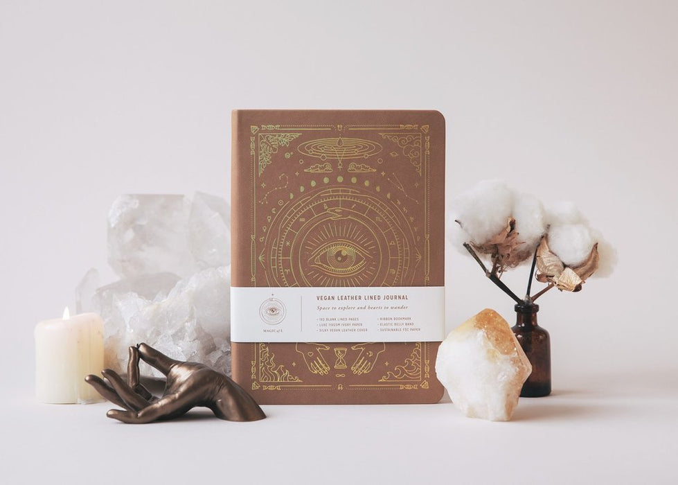 Vegan Leather Journal - Magic of I - Tarotpuoti