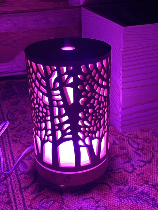 ZenForest ultraääni-diffuusori vaalea 200ml, höyrystin eteerisille öljyille - Tarotpuoti